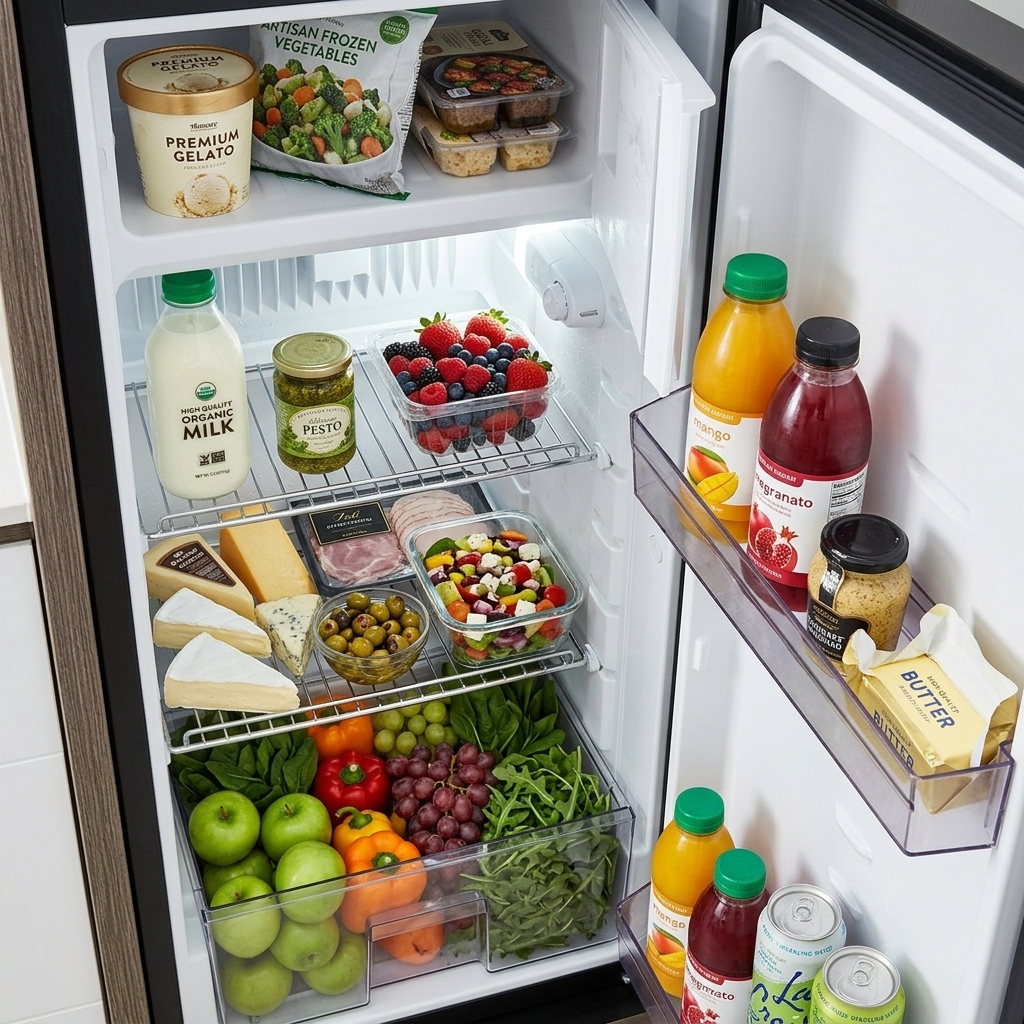 Slimtower Absorber KĂŒhlschrank 133l/12l (Inhalt in l/ davon Froster)