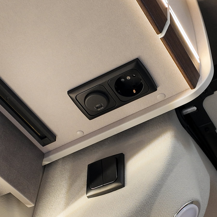 Zusätzlicher Steckdosensatz 230V/USB